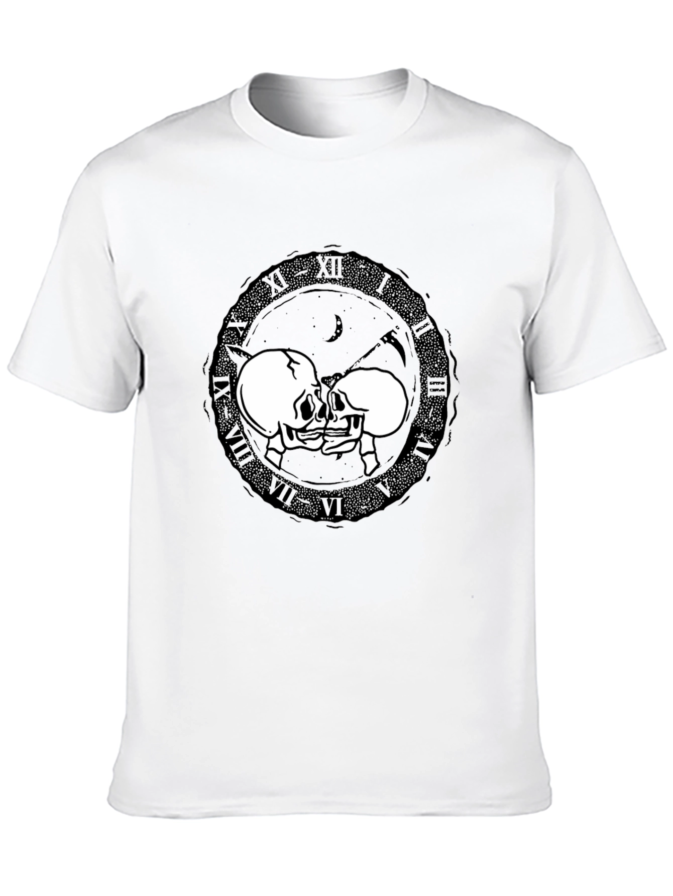 Skull Kiss T-Shirt - Dark Romance Design