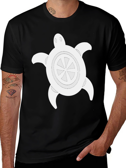 Turtle Graphic Black Tee