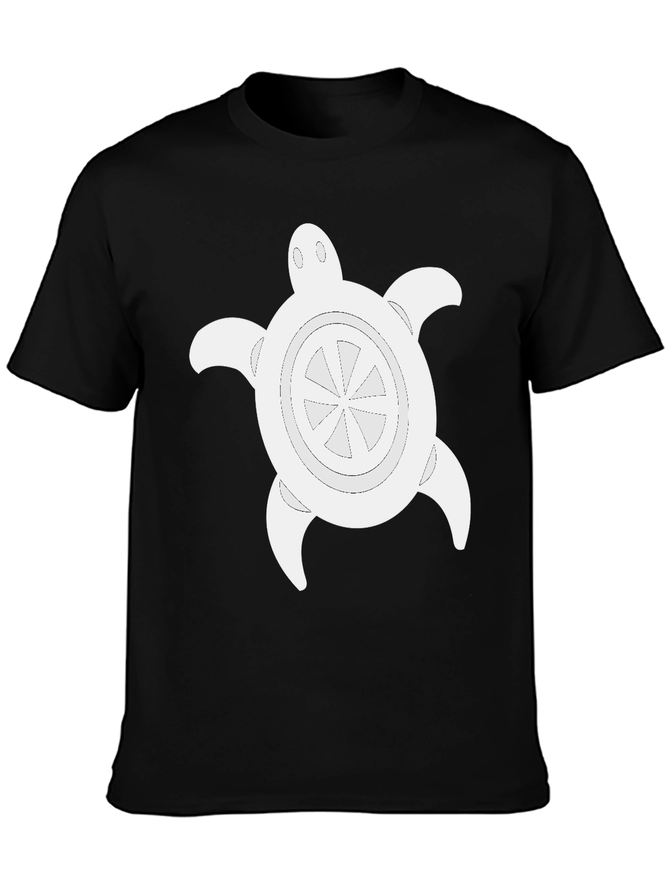 Turtle Graphic Black Tee