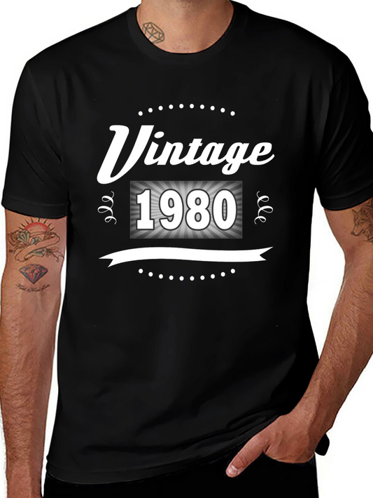 Vintage 1980 Black Graphic T-Shirt