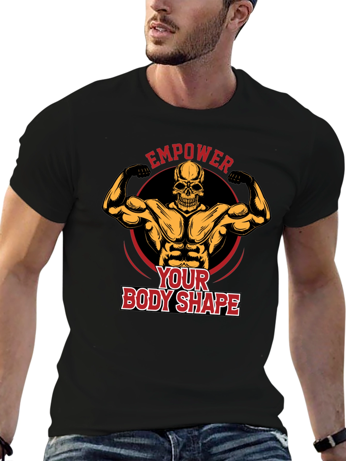 Empower Body Shape Skeleton Graphic T-Shirt