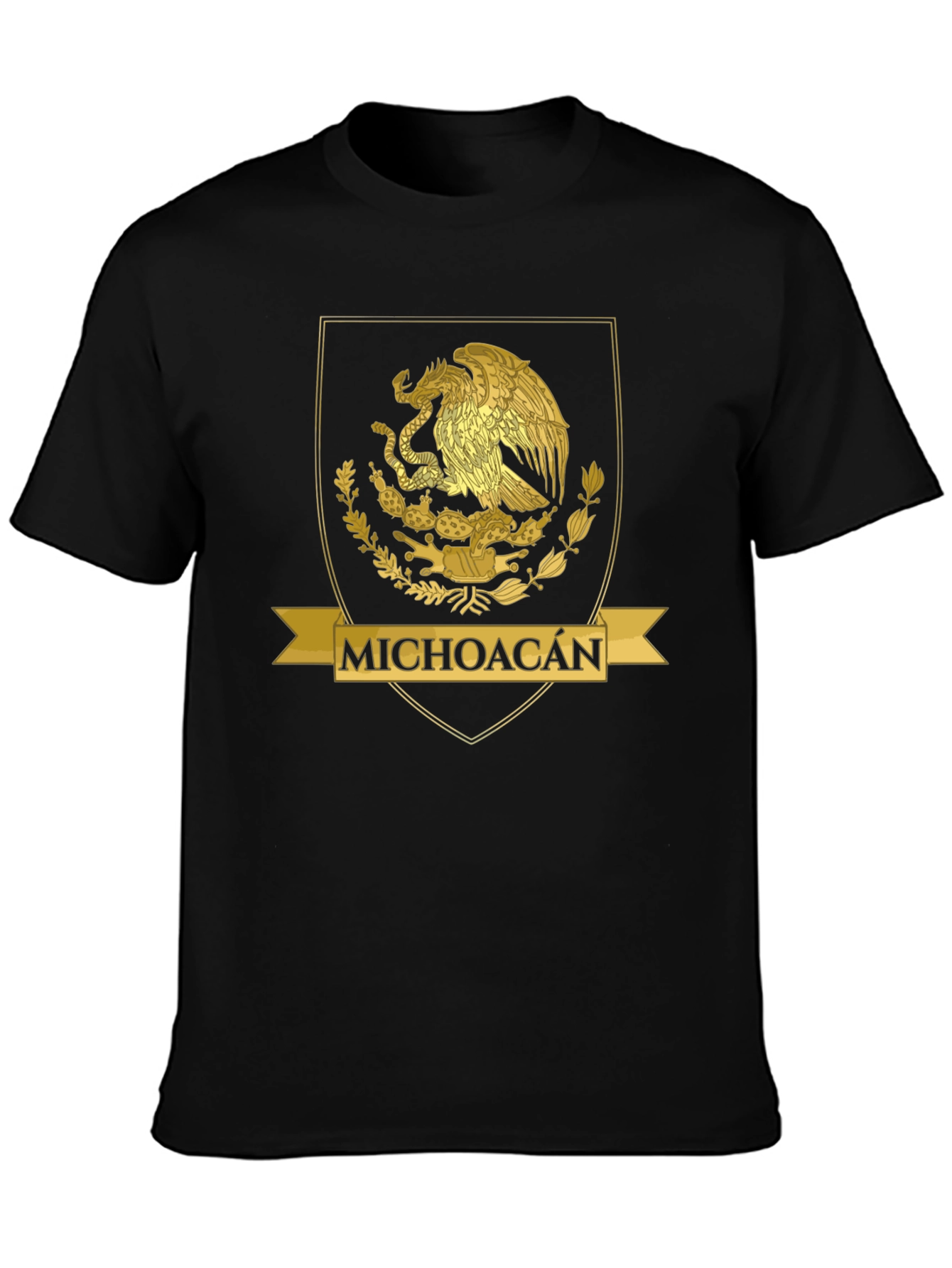 Michoacan T-Shirt - Mexico Coat of Arms