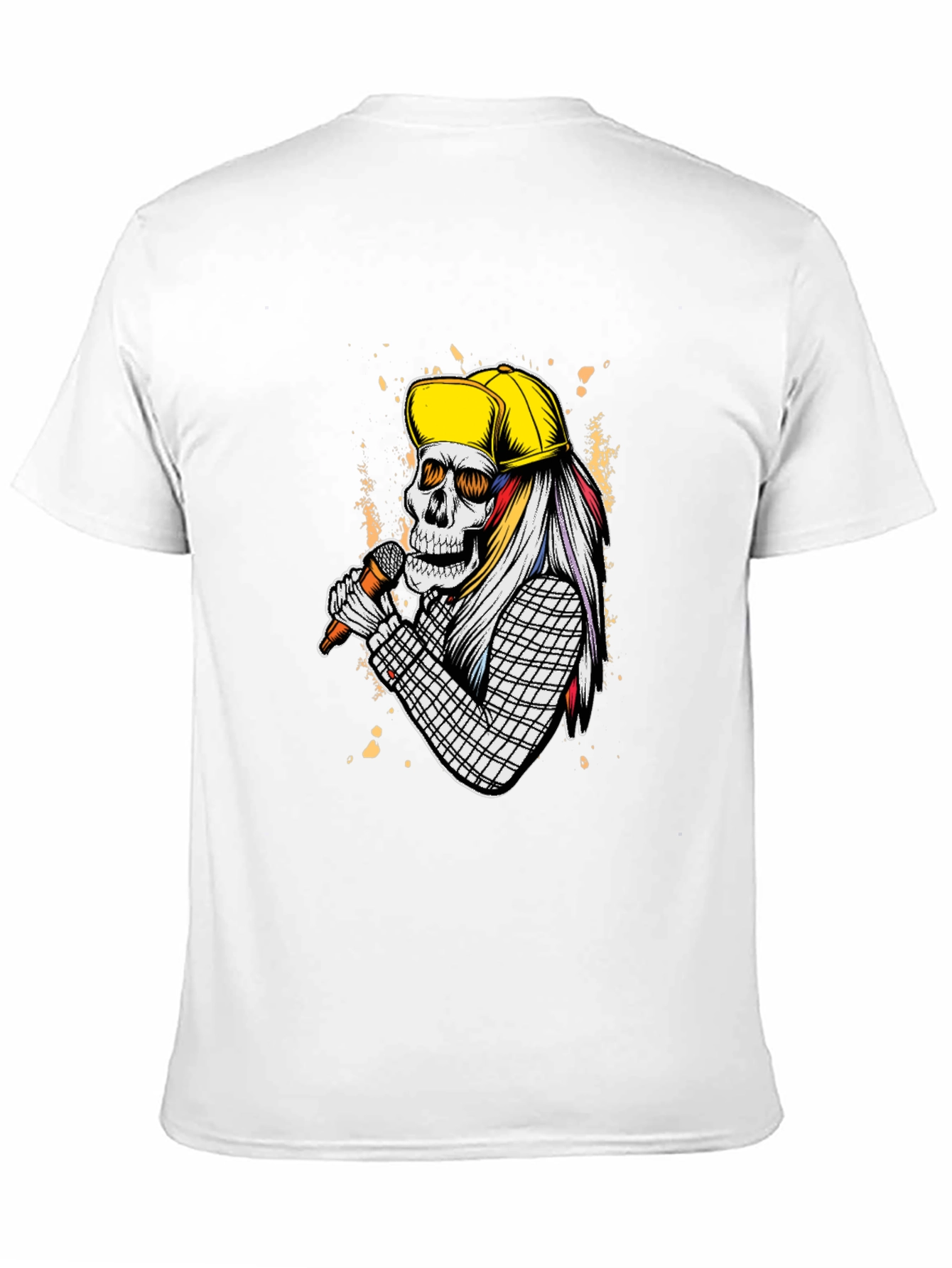 Skeleton Singer Graphic T-Shirt