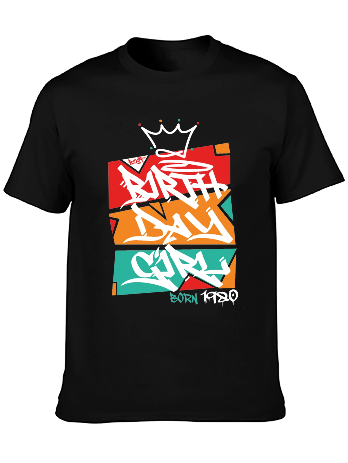 Birthday Girl T-Shirt - Graffiti Style