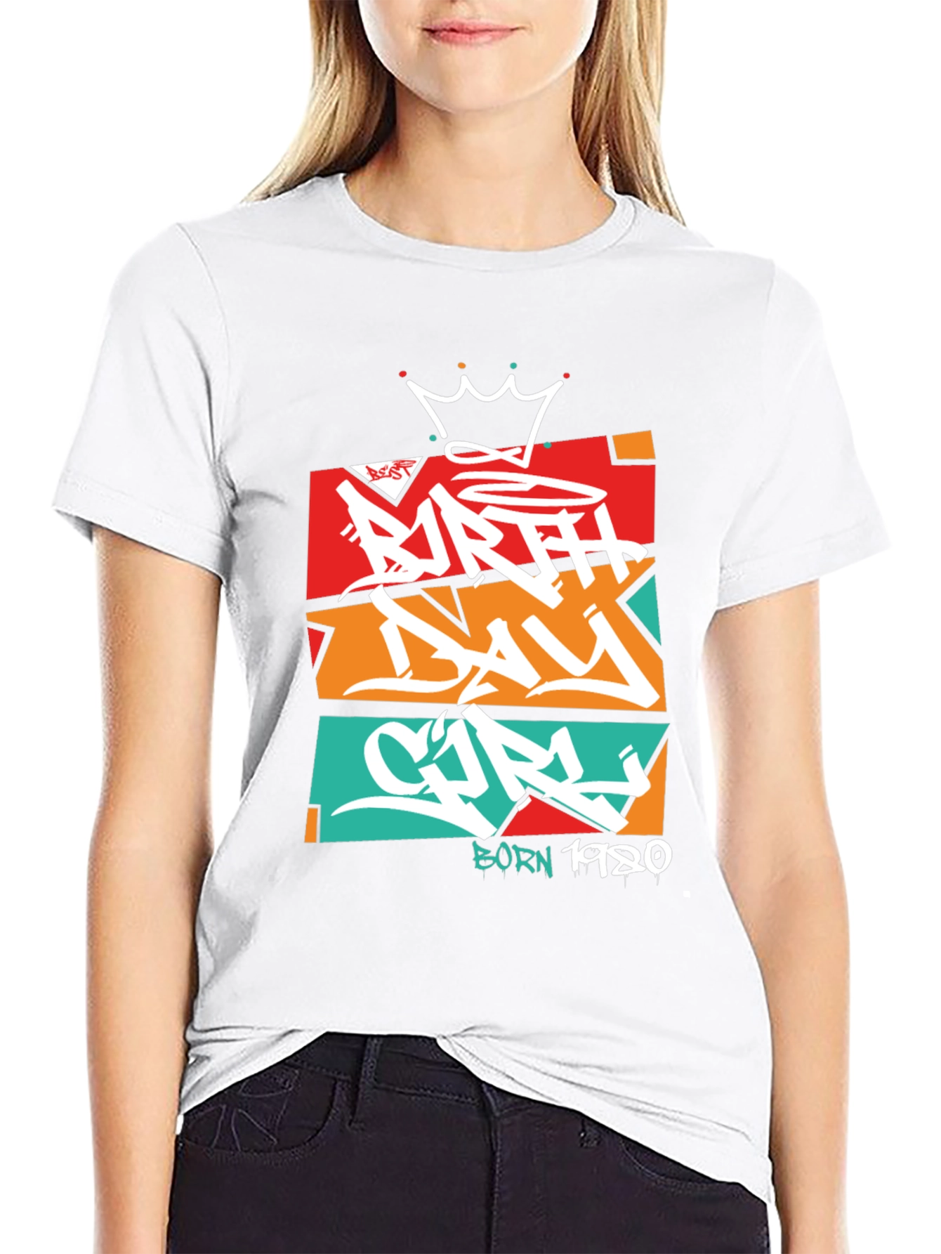 Birthday Girl T-Shirt - Graffiti Style