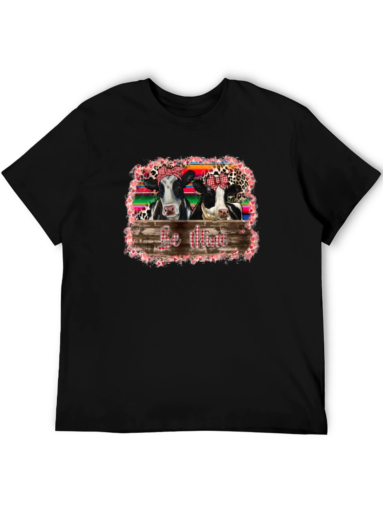 Cow Be Mine Valentines Day Graphic Tee