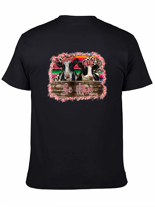 Cow Be Mine Valentines Day Graphic Tee