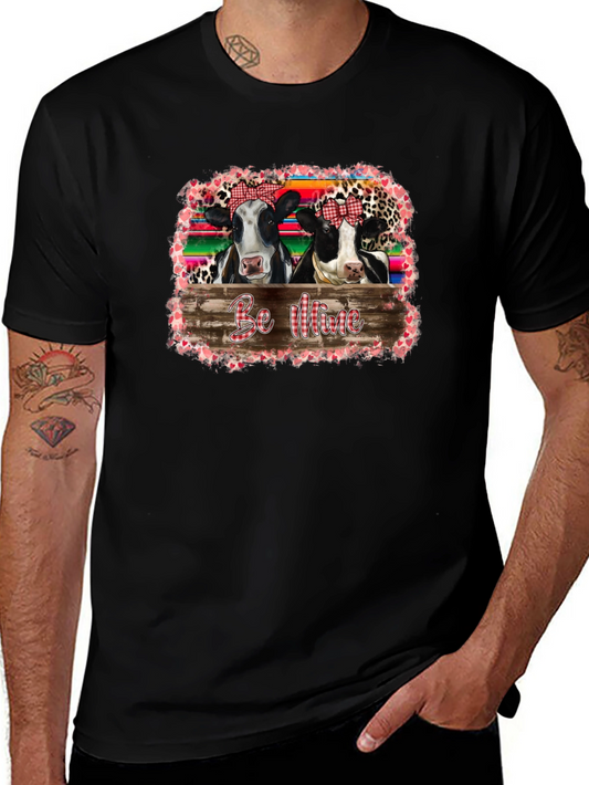 Cow Be Mine Valentines Day Graphic Tee