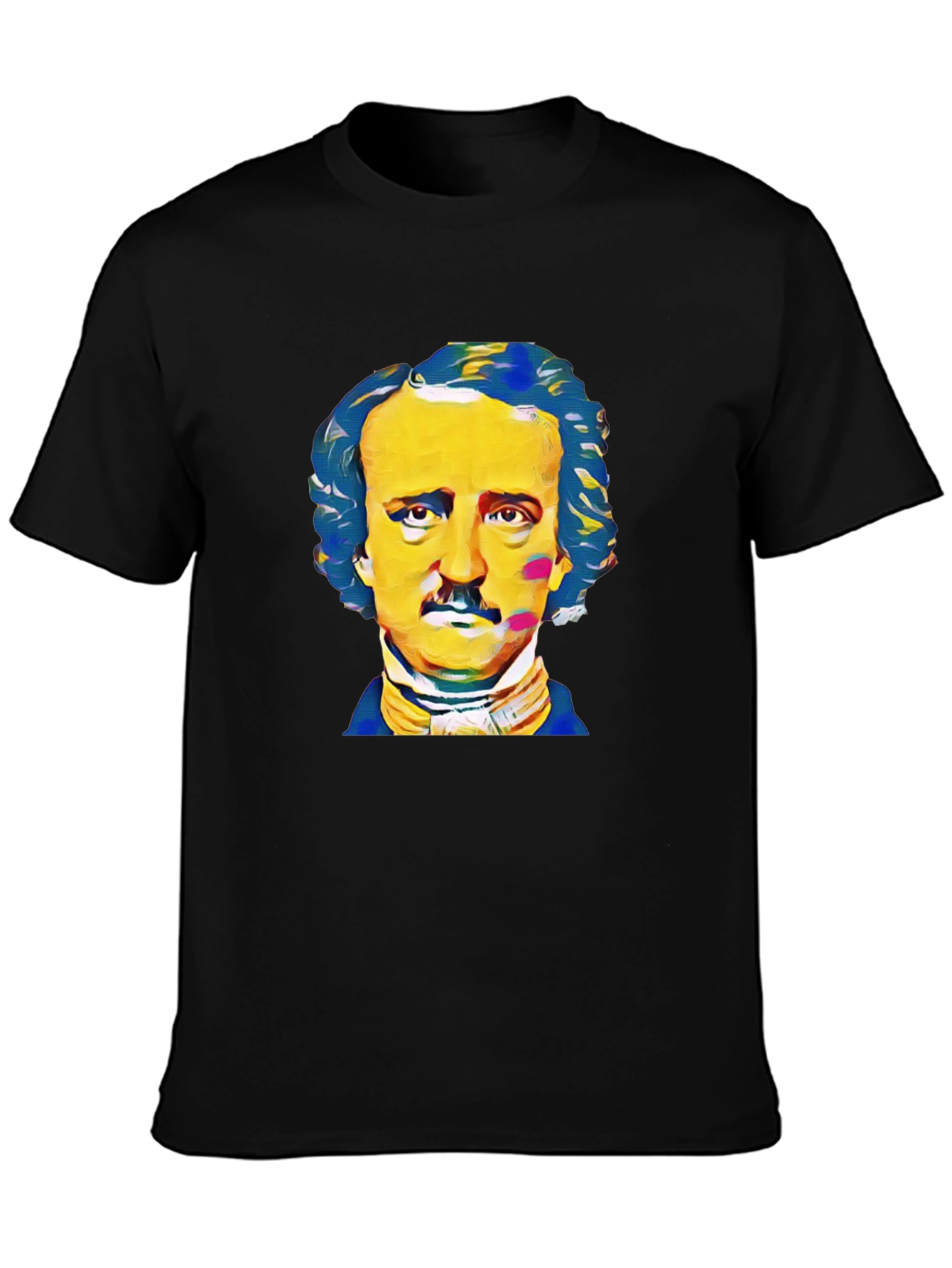 Edgar Allan Poe Graphic Tee - Black Cotton T-Shirt