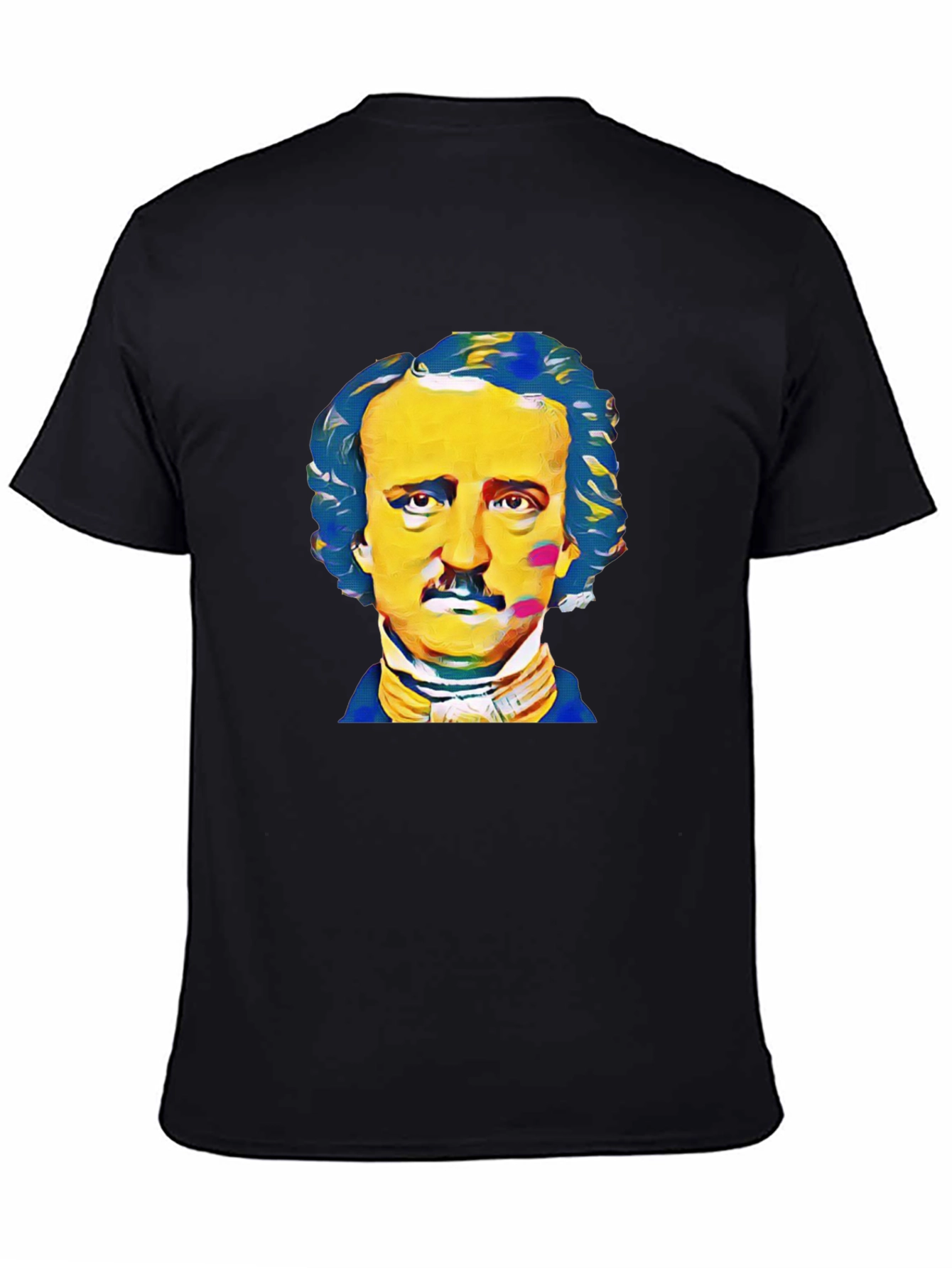 Edgar Allan Poe Graphic Tee - Black Cotton T-Shirt