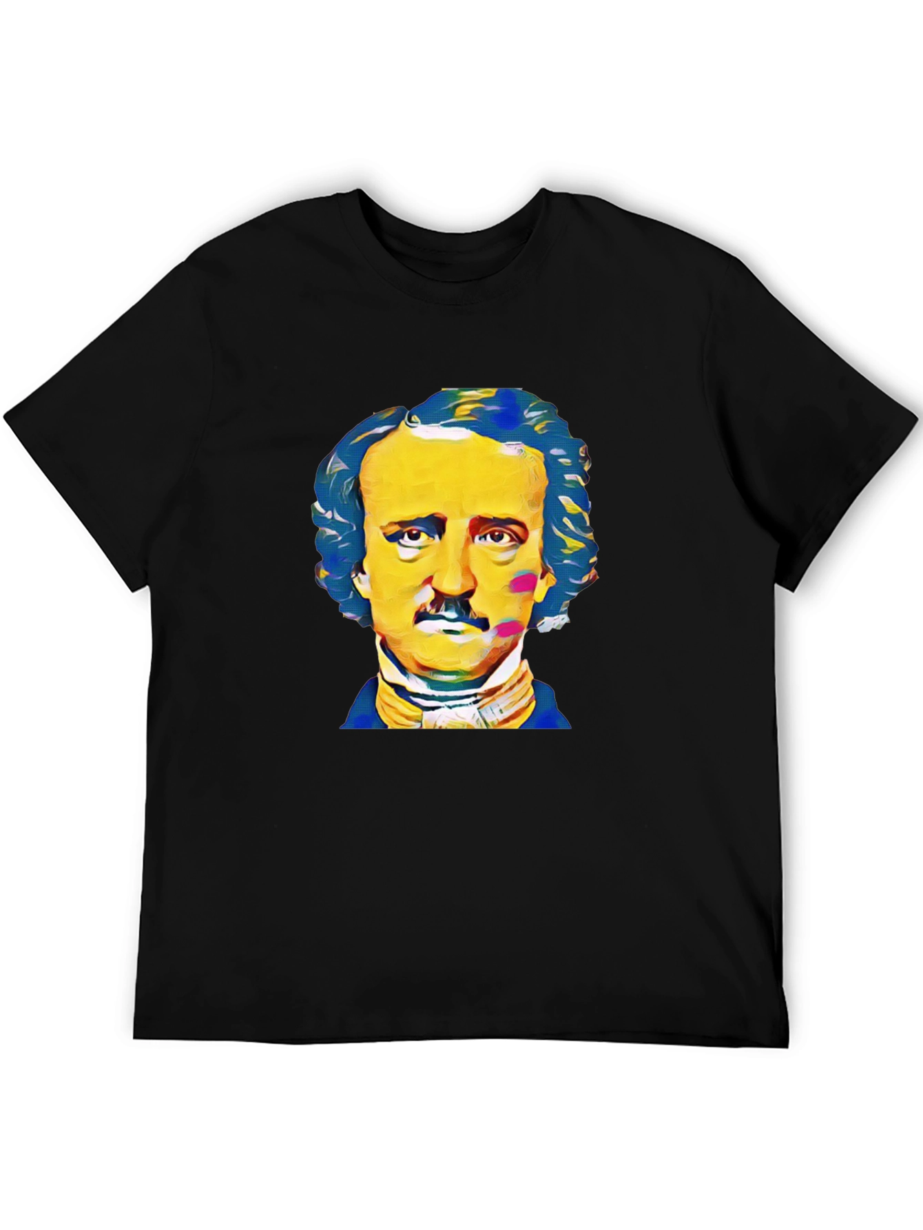 Edgar Allan Poe Graphic Tee - Black Cotton T-Shirt