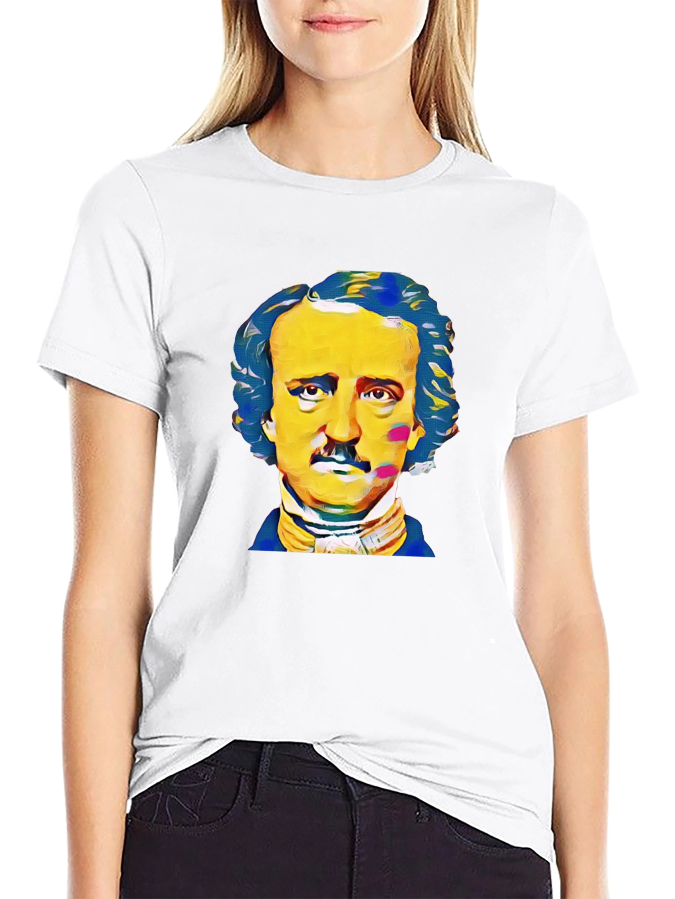 Edgar Allan Poe Graphic Tee - Black Cotton T-Shirt