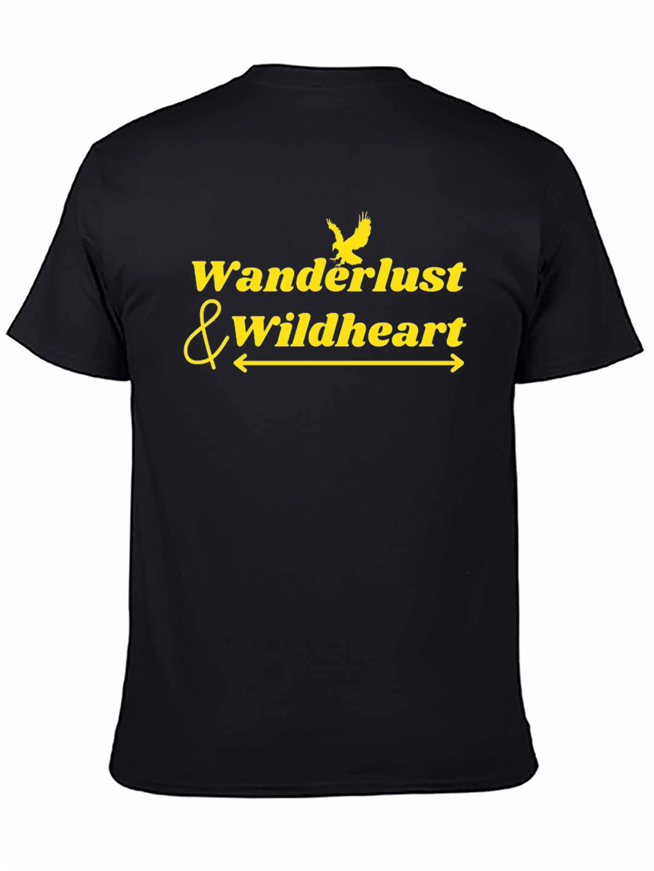 Wanderlust & Wildheart Graphic T-Shirt - Black