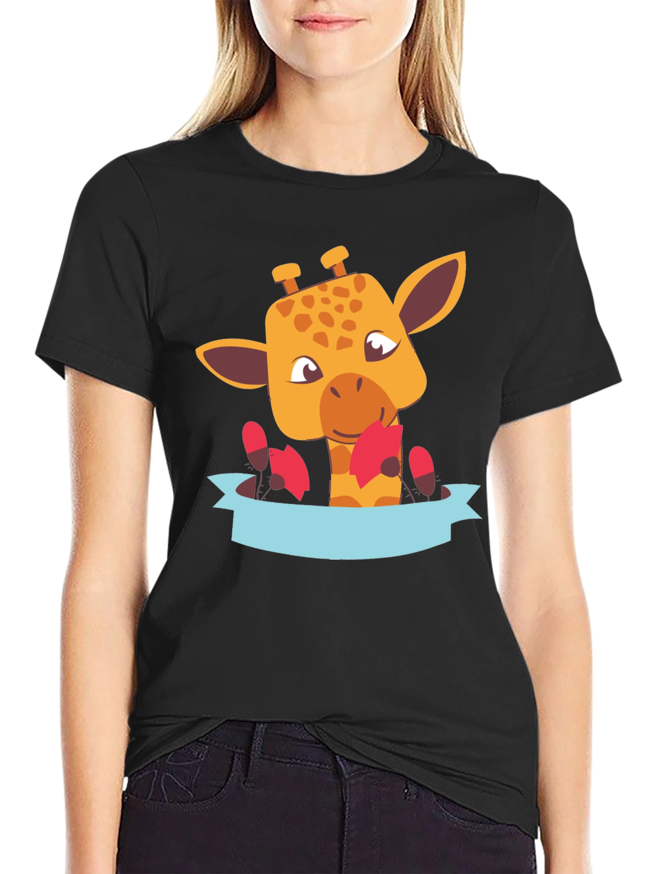 Cute Giraffe T-Shirt - Fun Animal Graphic Tee