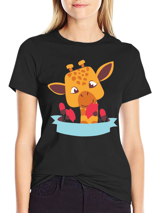 Cute Giraffe T-Shirt - Fun Animal Graphic Tee