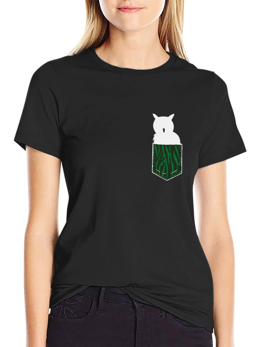 Owl in Pocket Graphic Tee - Mens Black T-Shirt