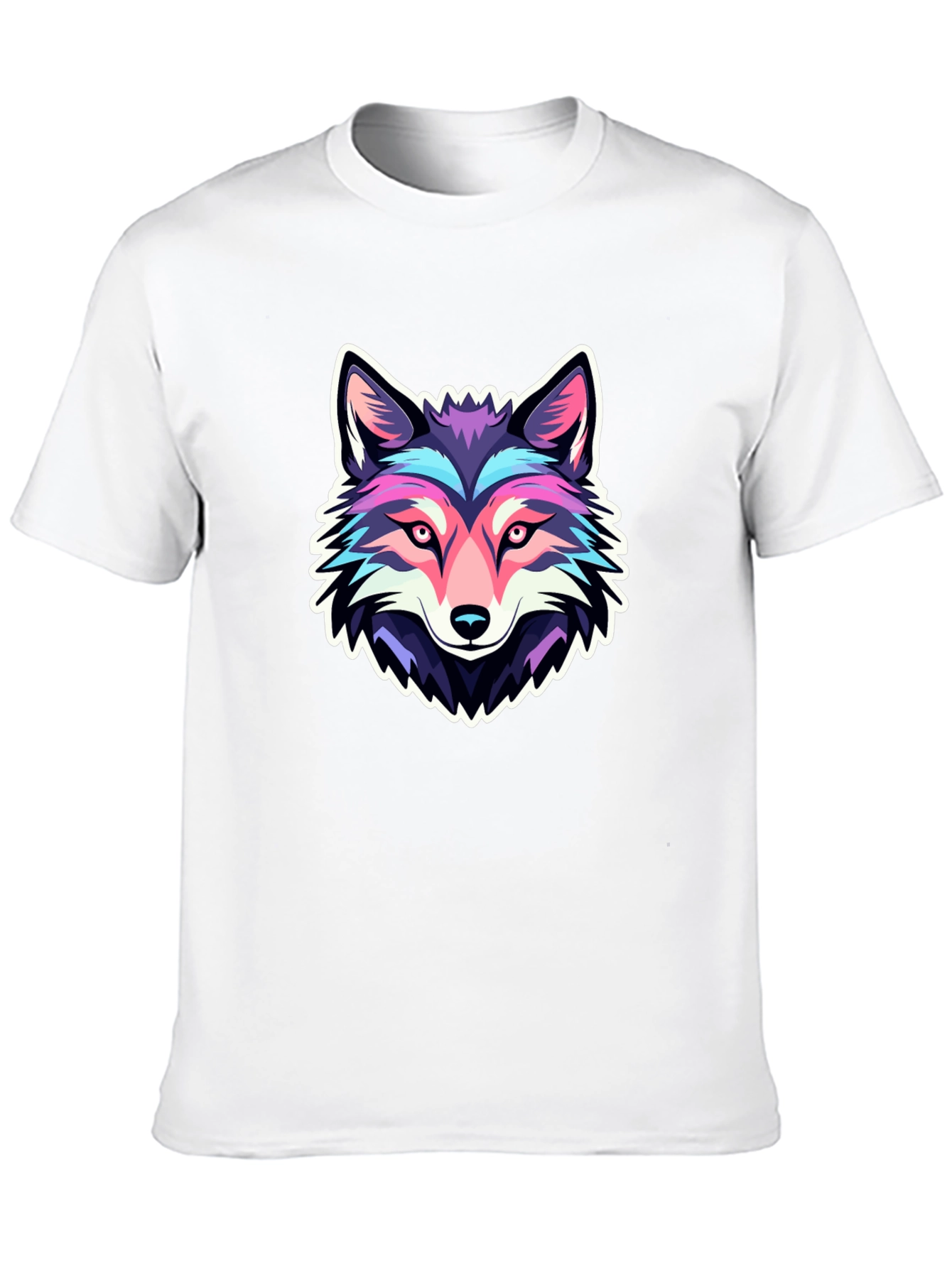 Cool Wolf Graphic Tee - Black