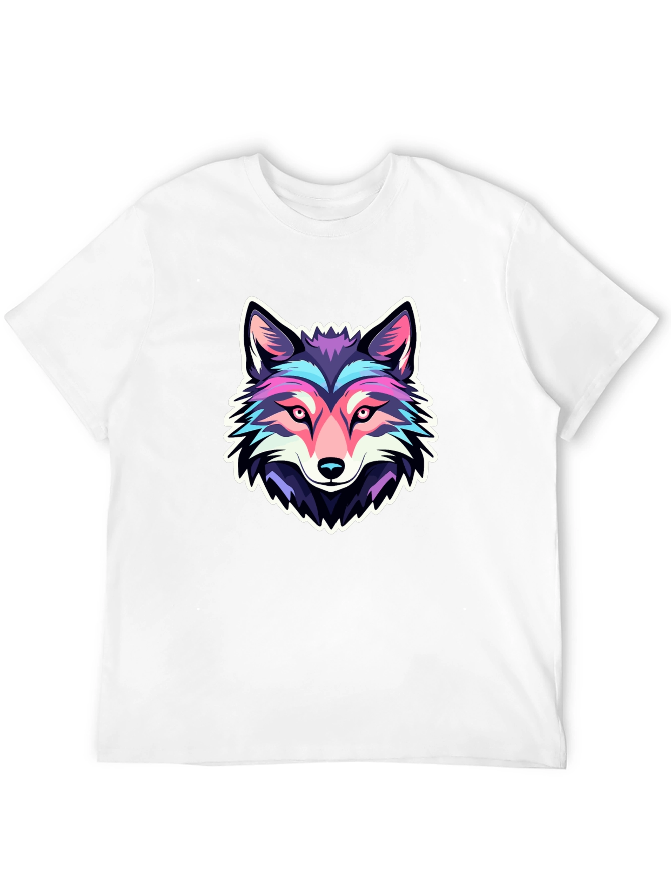 Cool Wolf Graphic Tee - Black