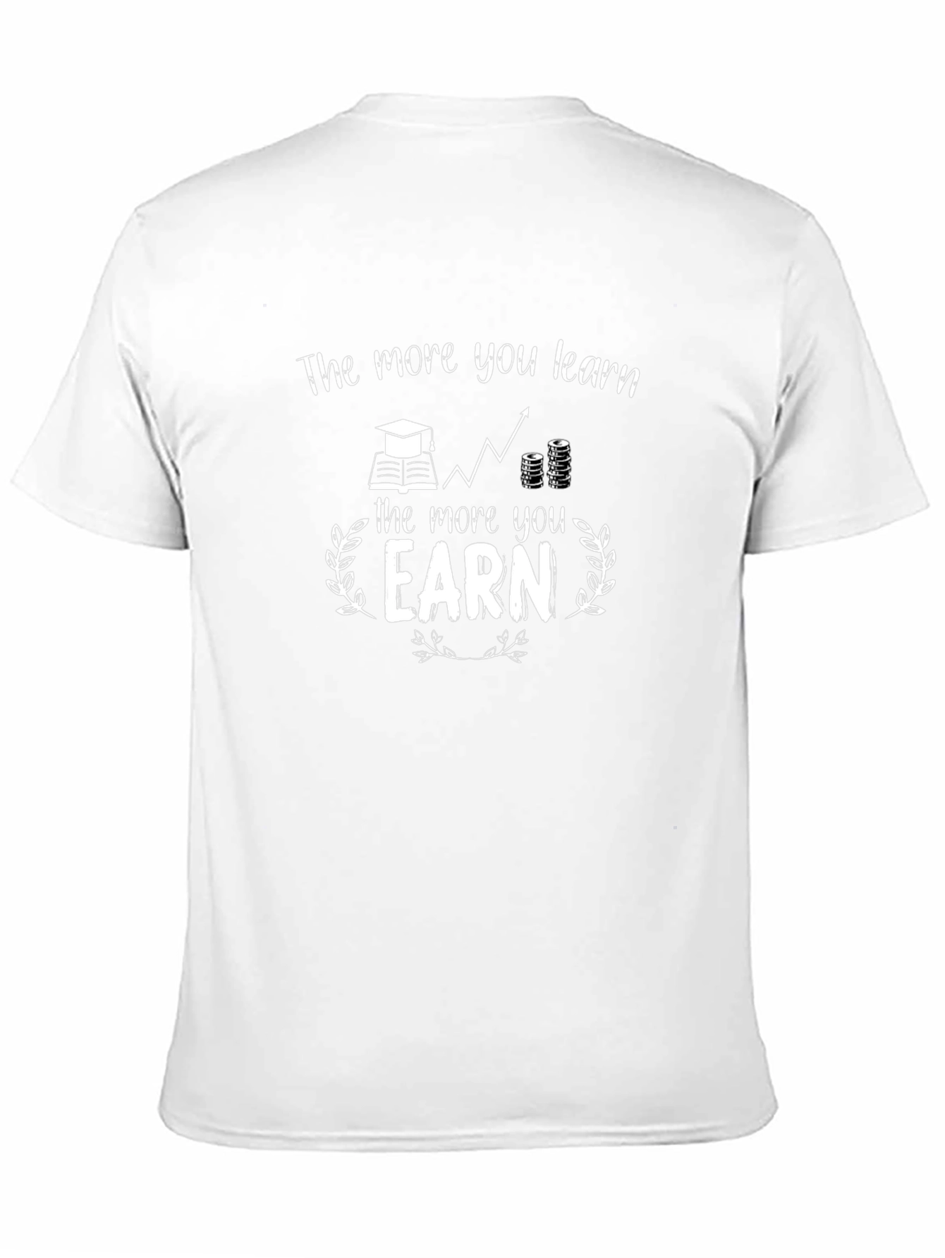 Learn & Earn Black Graphic Tee