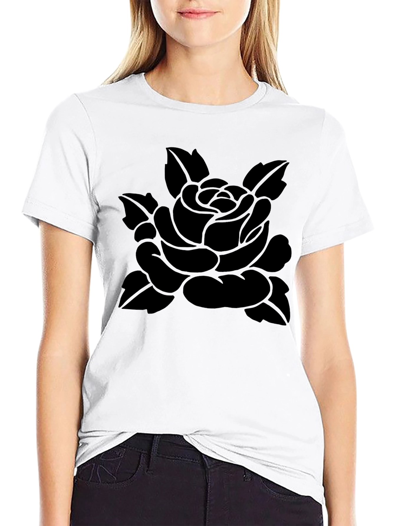Black Rose Graphic Tee - Stylish Menswear