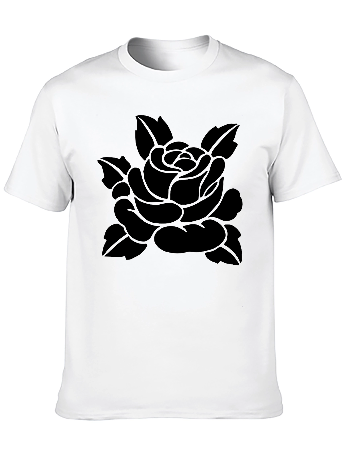 Black Rose Graphic Tee - Stylish Menswear