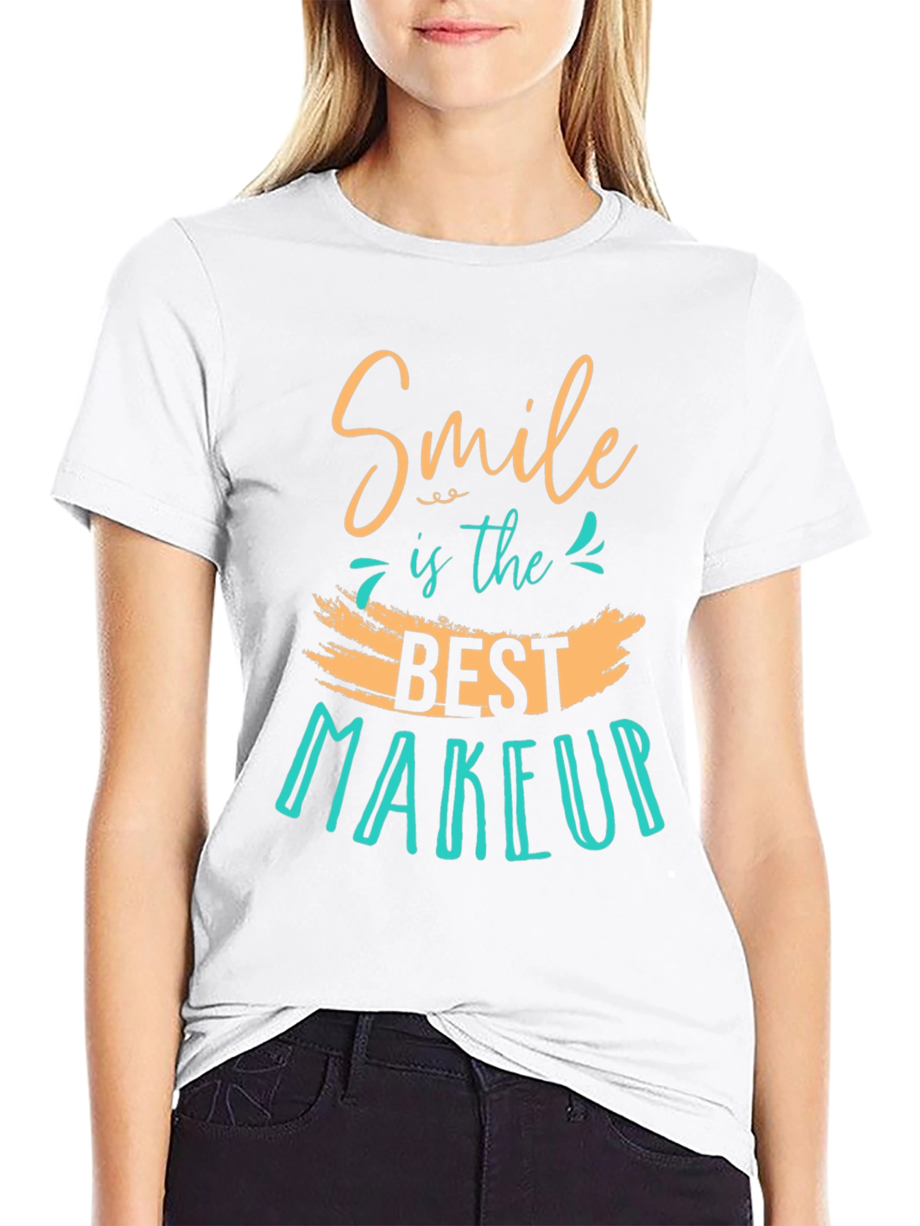 Smile is the Best Makeup Graphic T-Shirt