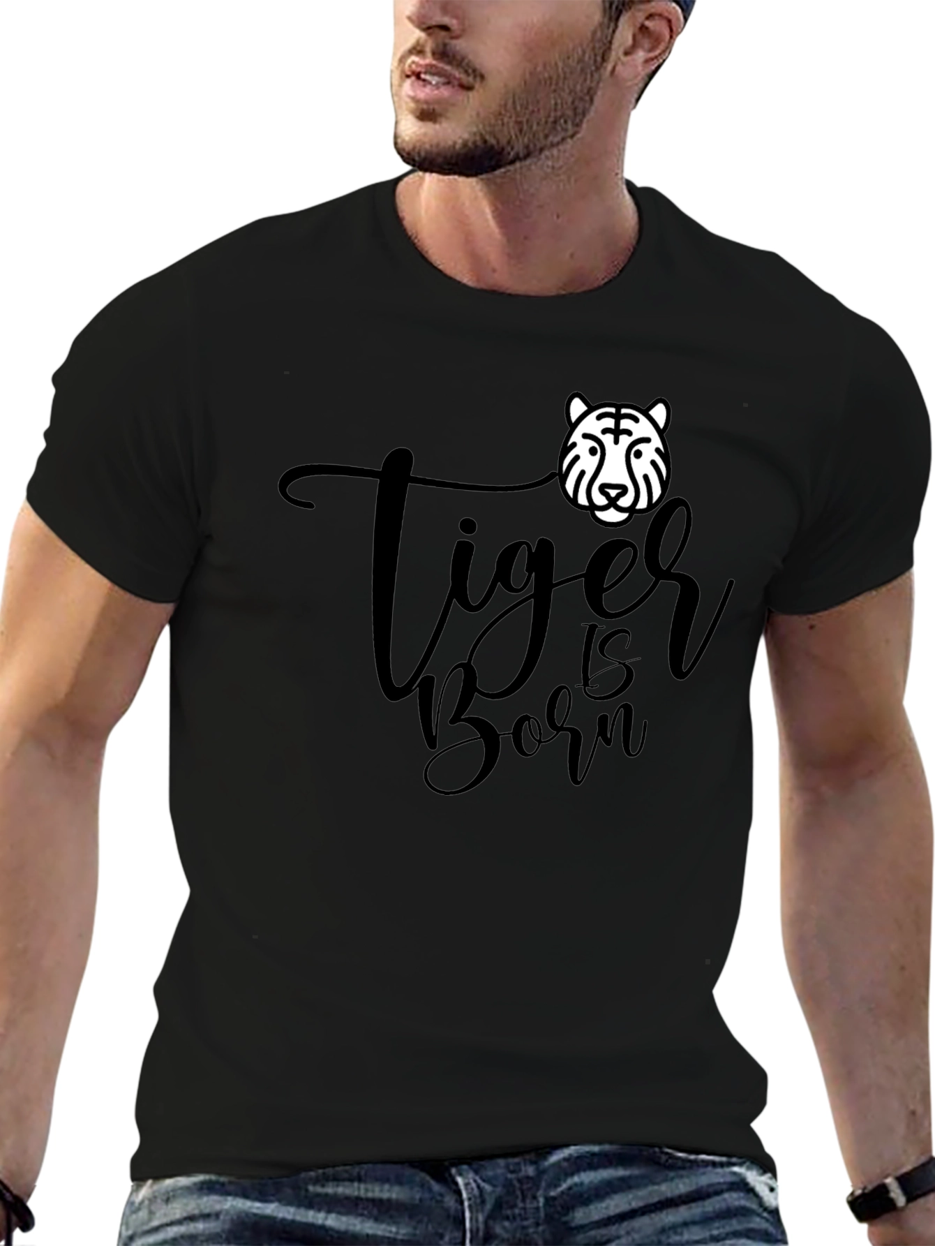 Tiger is Born Mens Graphic Tee