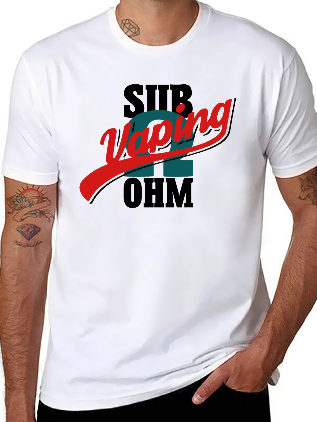 Sub Vaping 2 Ohm Black T-Shirt