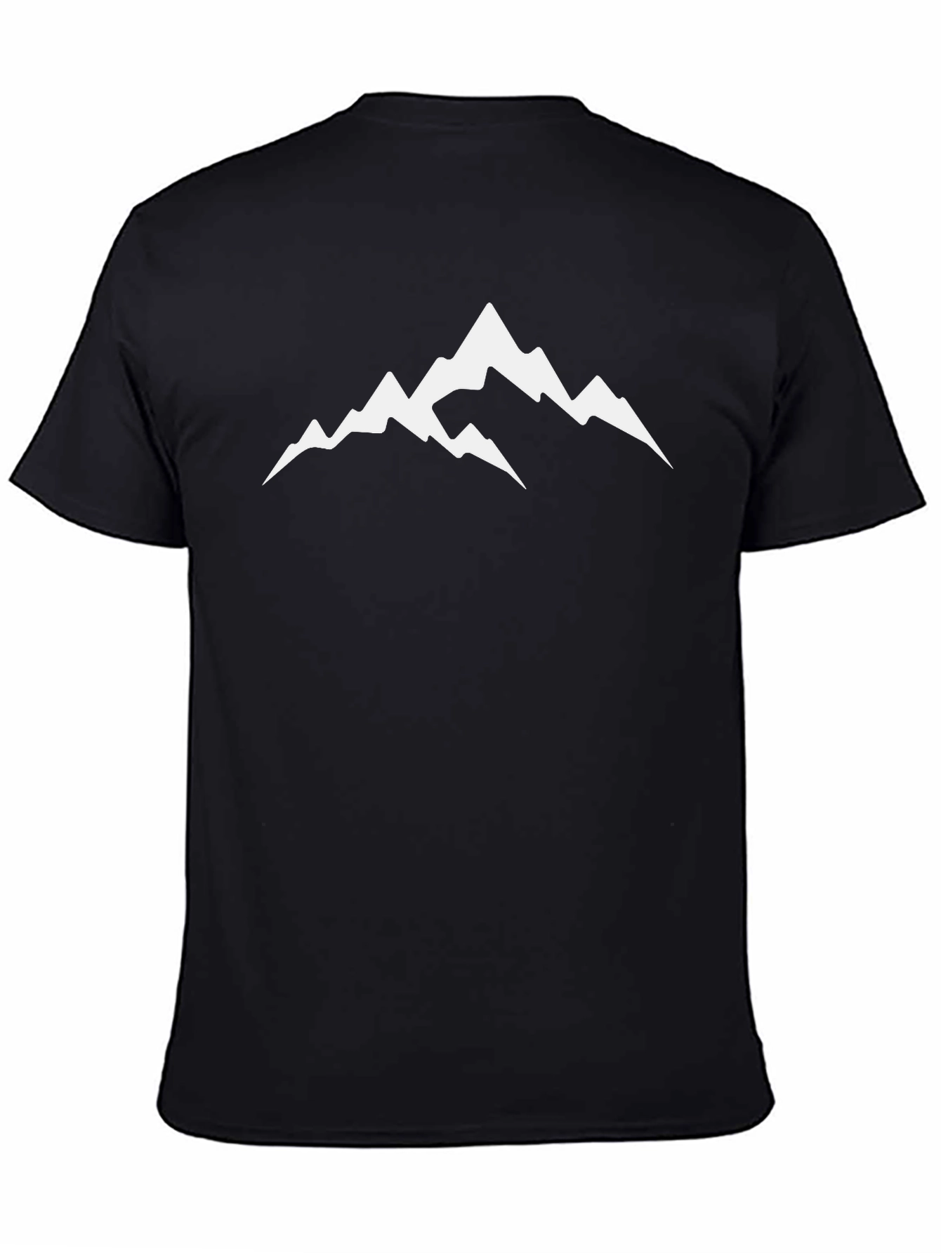 Mens Black Mountain Graphic T-Shirt
