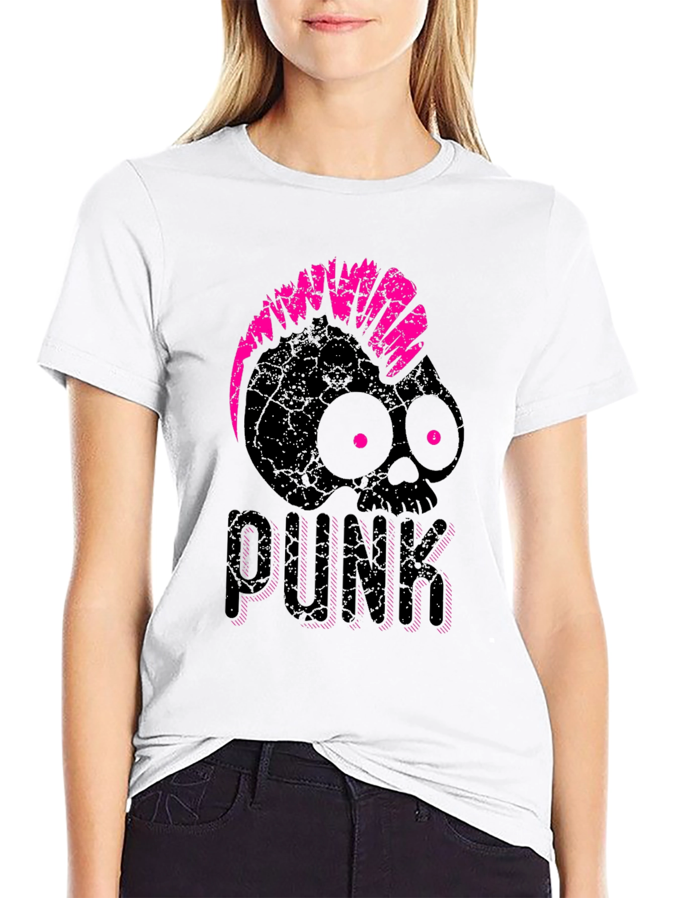 Skull Punk Black T-Shirt
