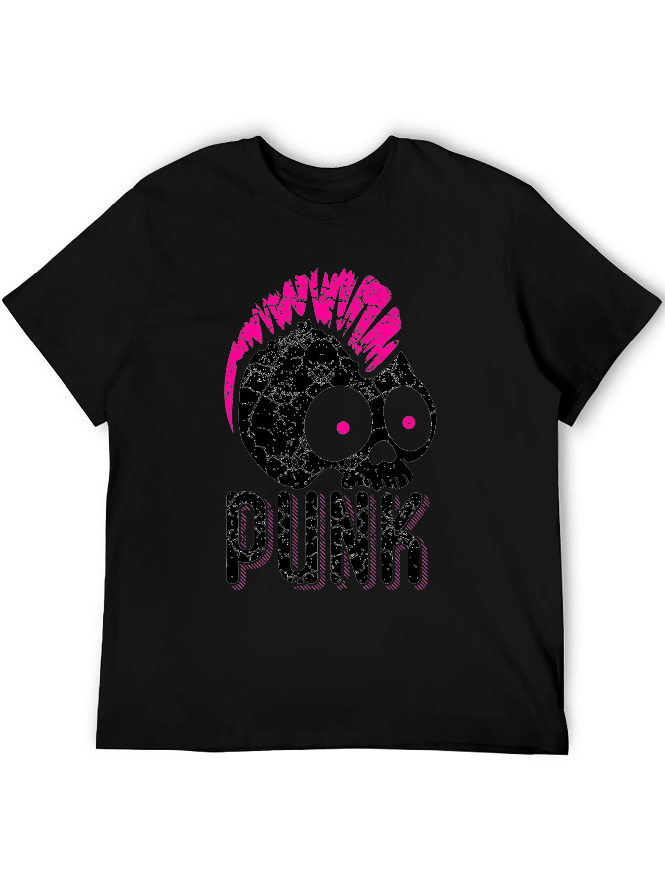 Skull Punk Black T-Shirt