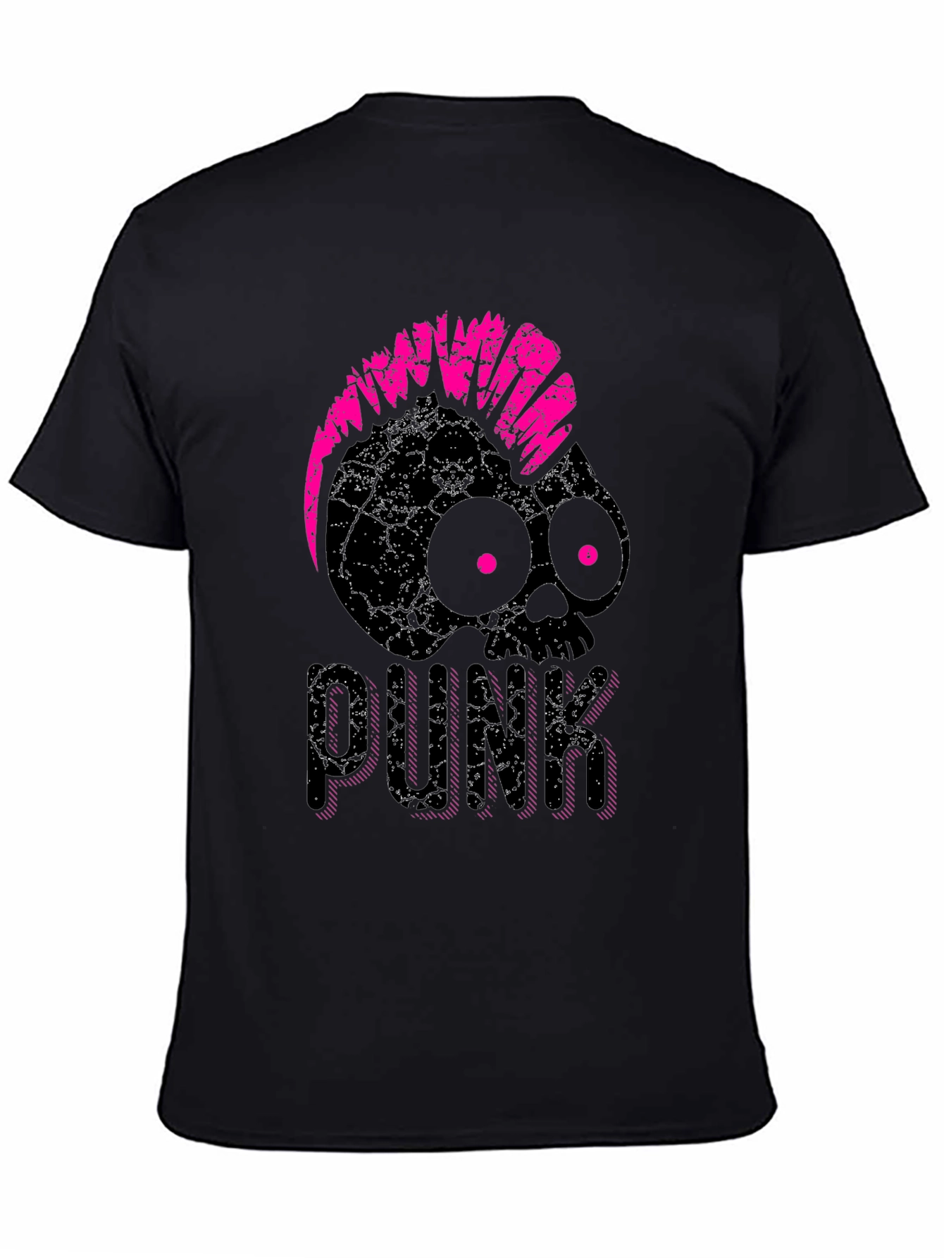 Skull Punk Black T-Shirt