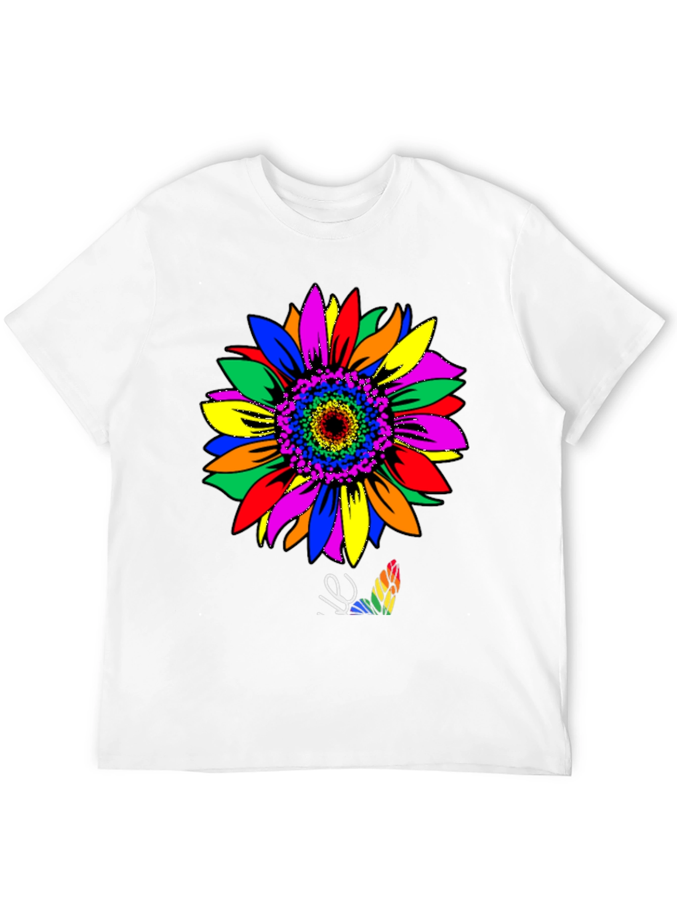 Rainbow Sunflower Graphic Tee