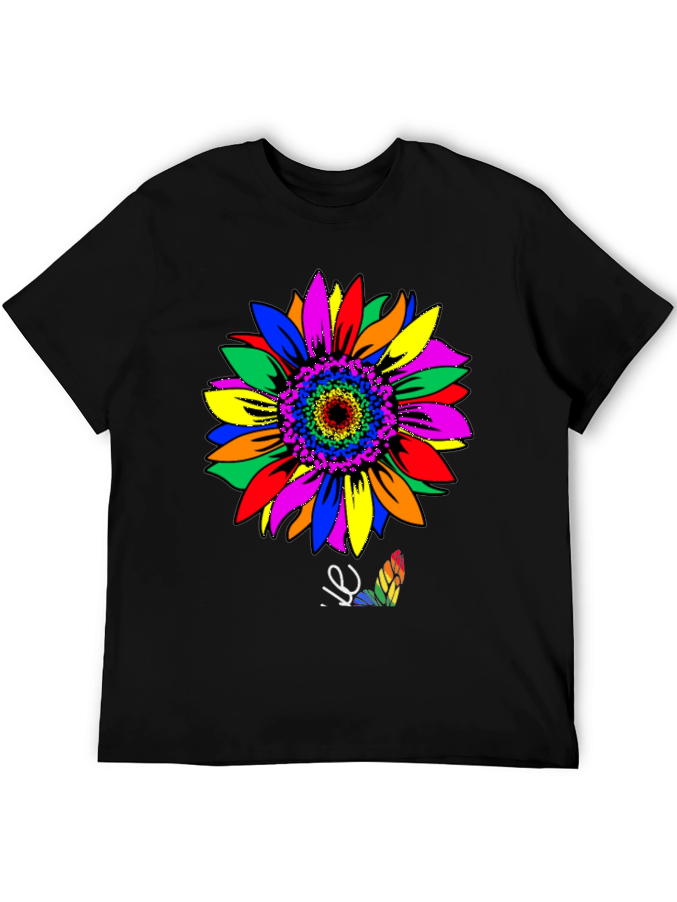 Rainbow Sunflower Graphic Tee