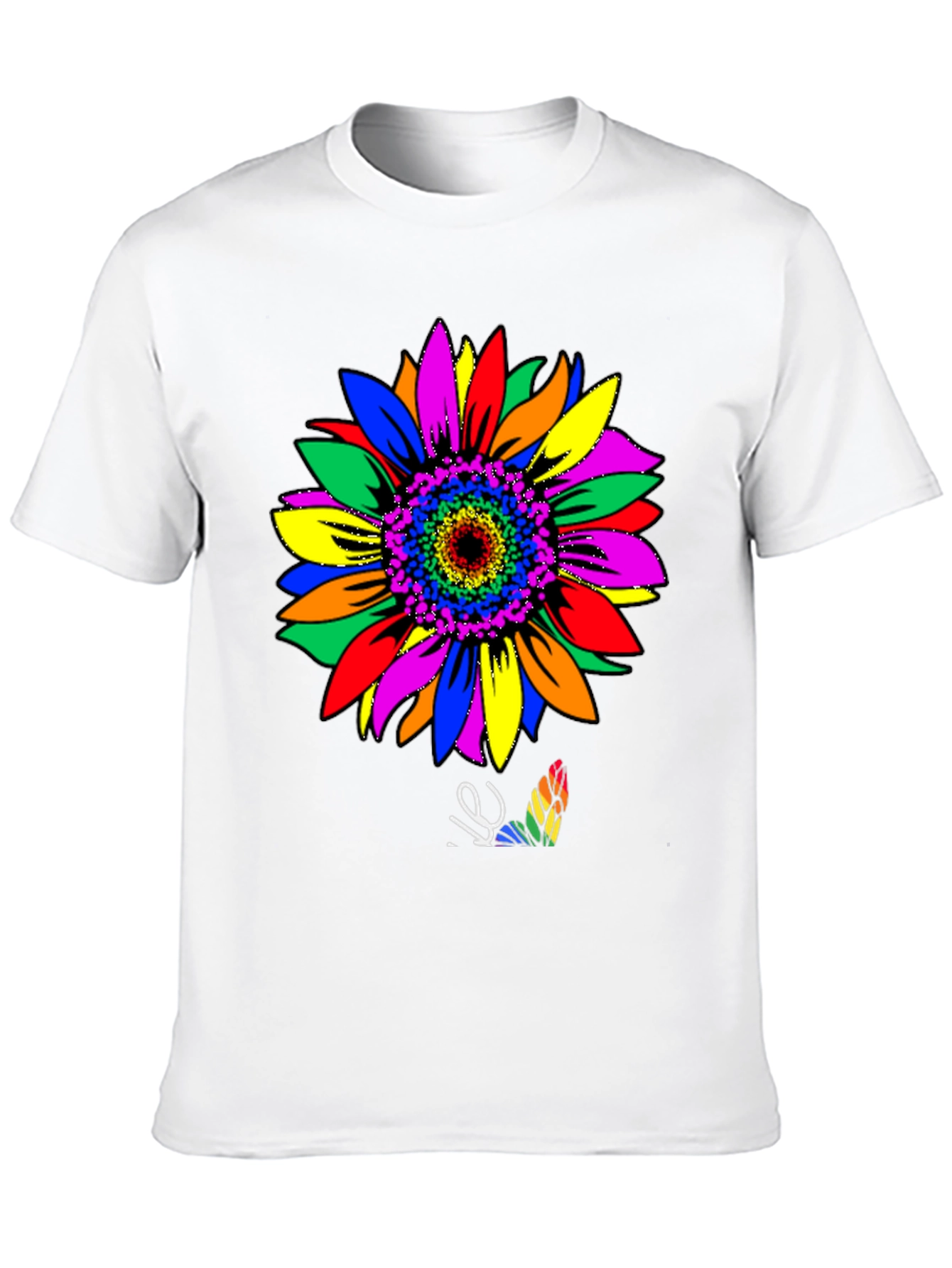 Rainbow Sunflower Graphic Tee