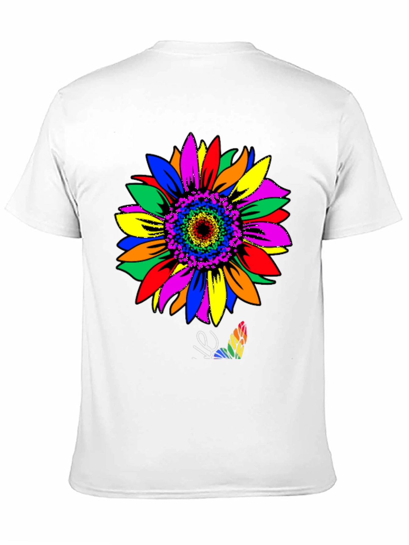 Rainbow Sunflower Graphic Tee