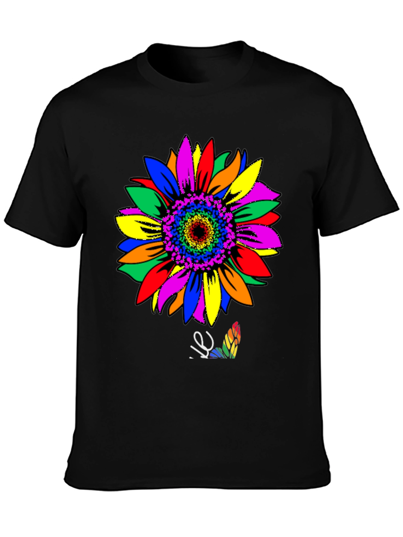Rainbow Sunflower Graphic Tee