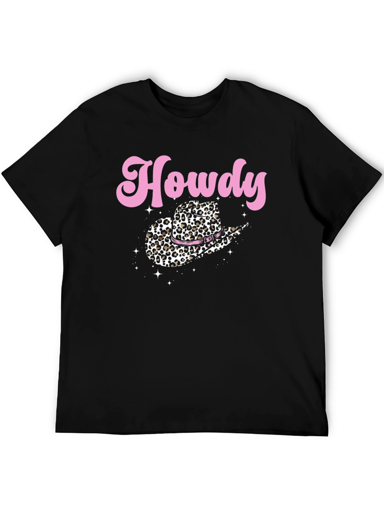 Howdy Leopard Cowboy Hat Graphic Tee