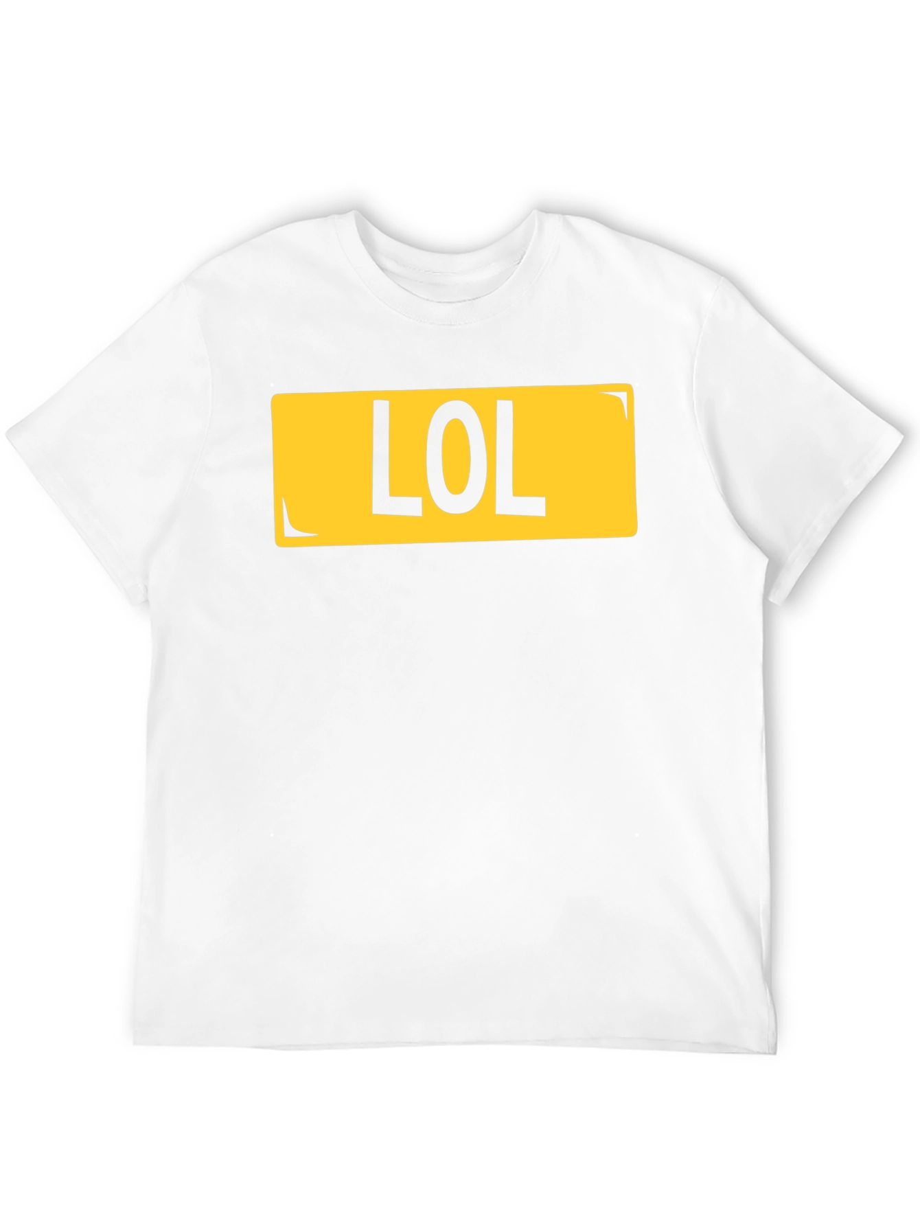 LOL License Plate Style Black T-Shirt