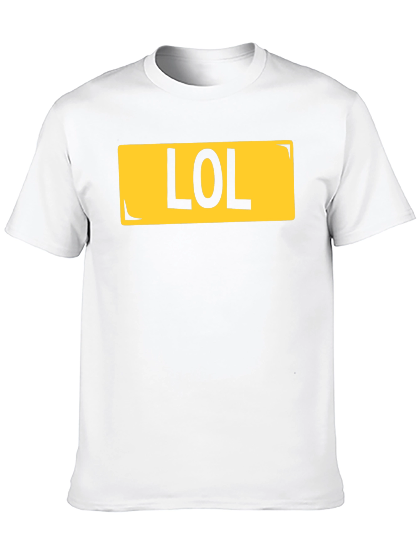 LOL License Plate Style Black T-Shirt