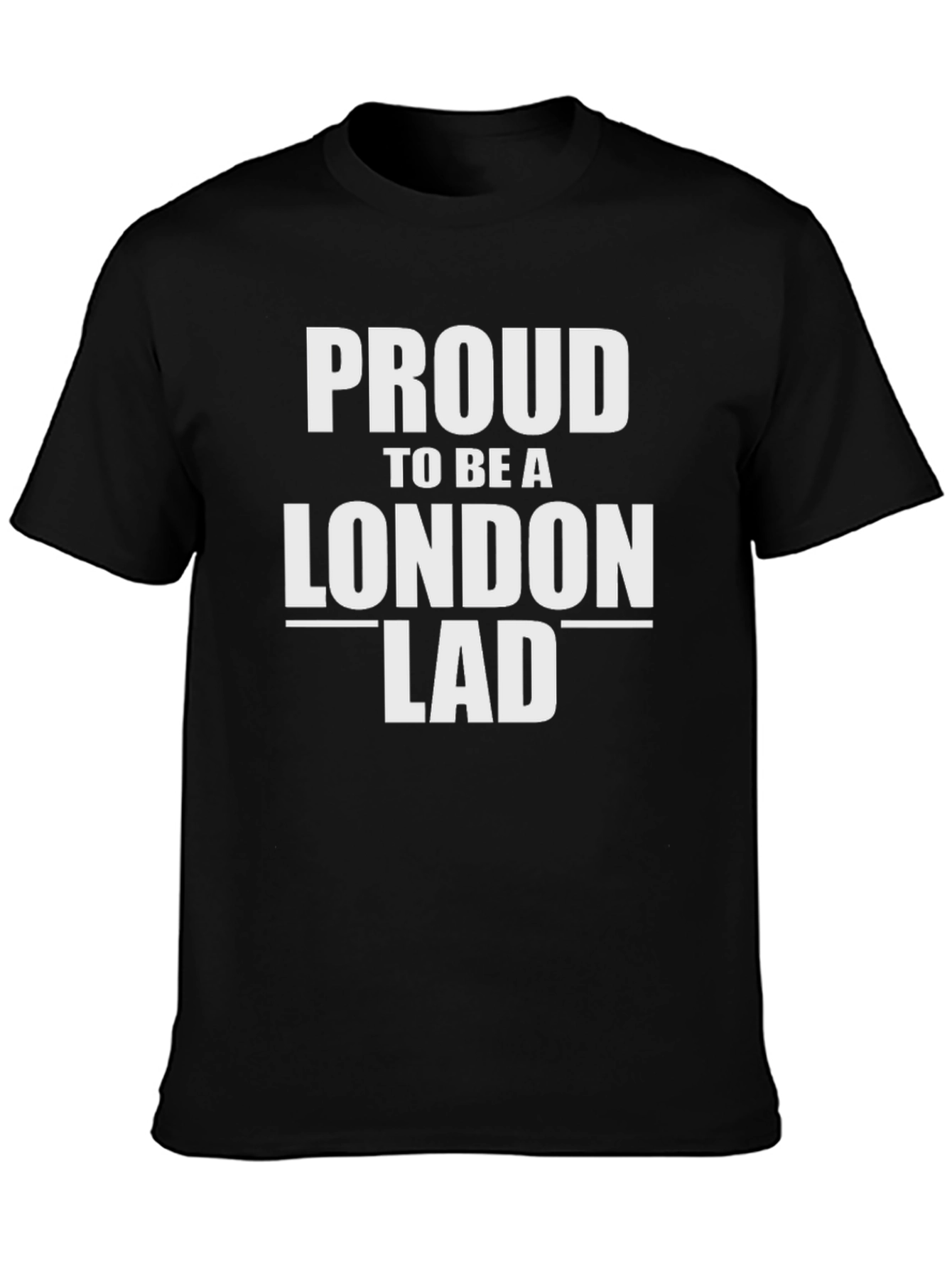 Proud London Lad Black Graphic Tee