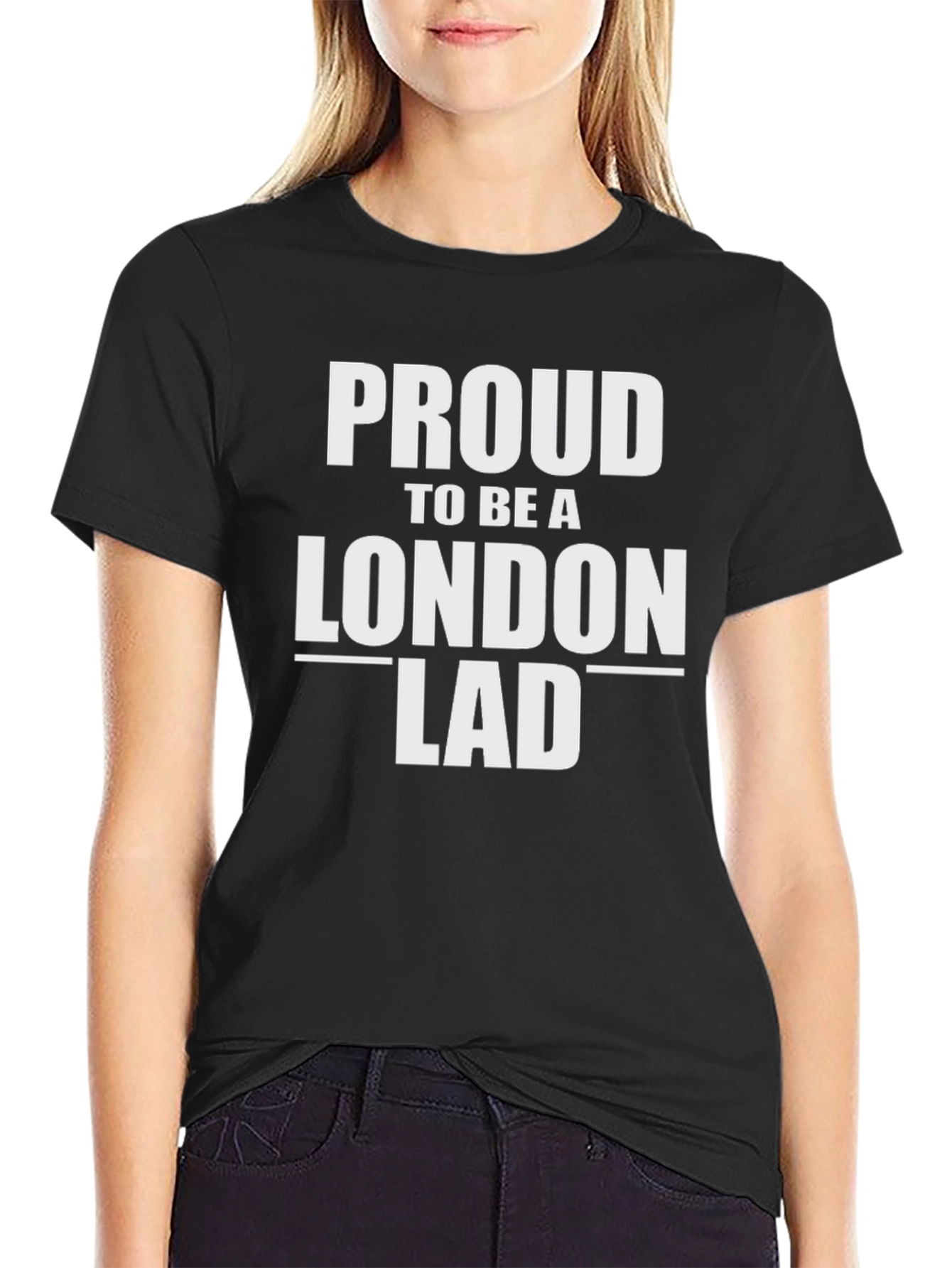 Proud London Lad Black Graphic Tee