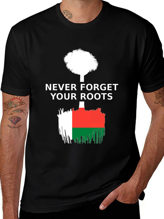 Never Forget Your Roots Madagascar Flag T-Shirt