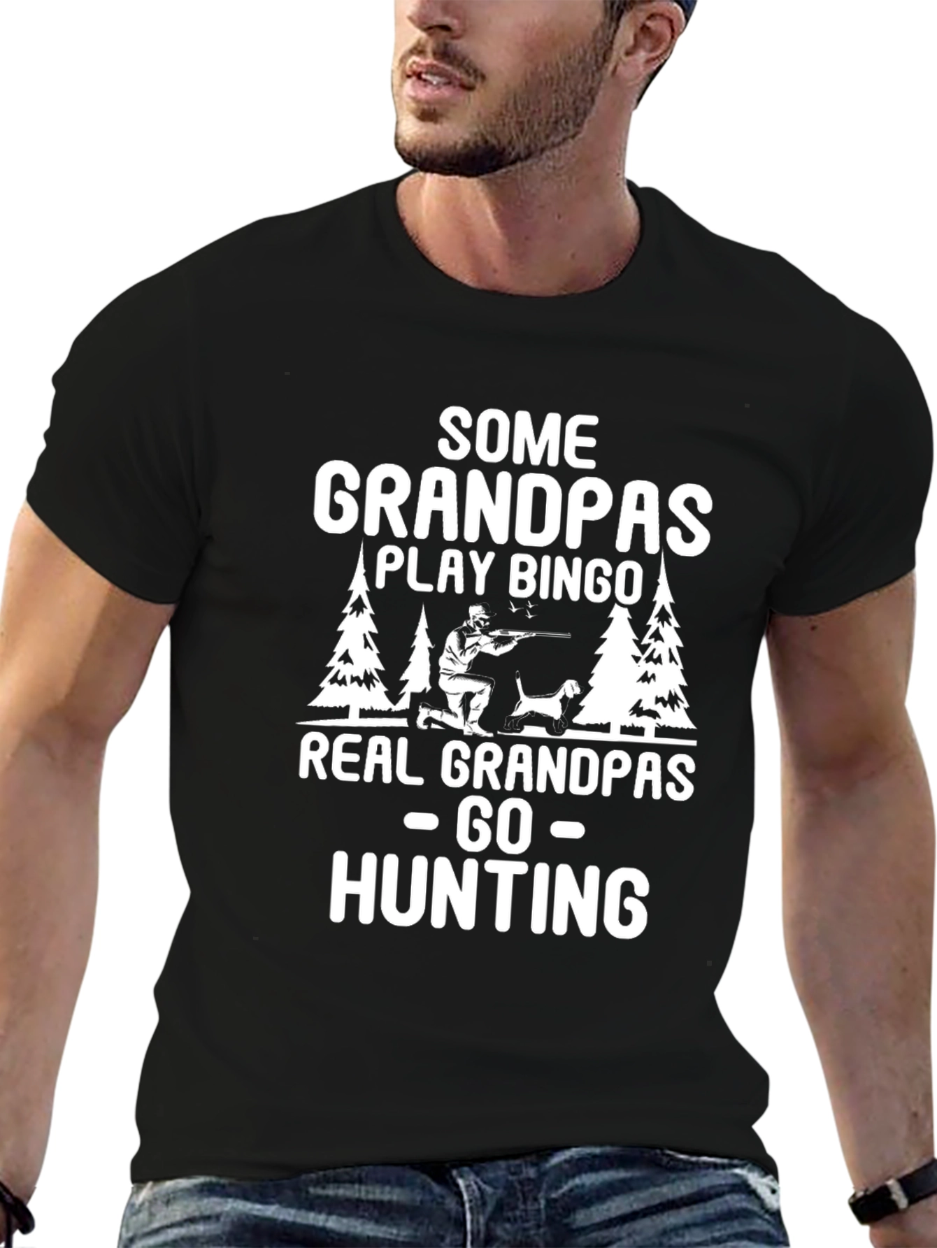 Real Grandpas Go Hunting T-Shirt