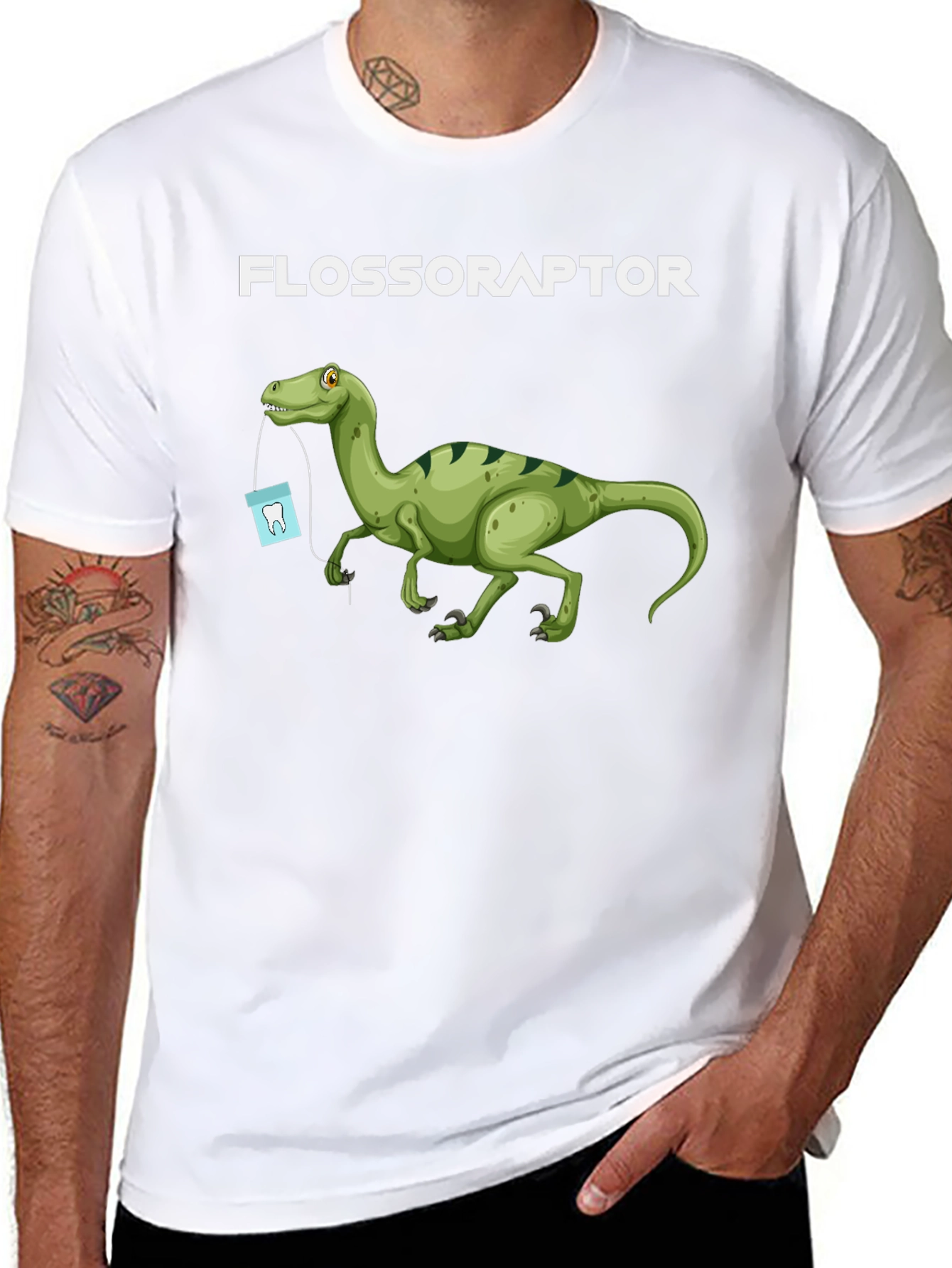 Flossoraptor T-Shirt - Dental Humor