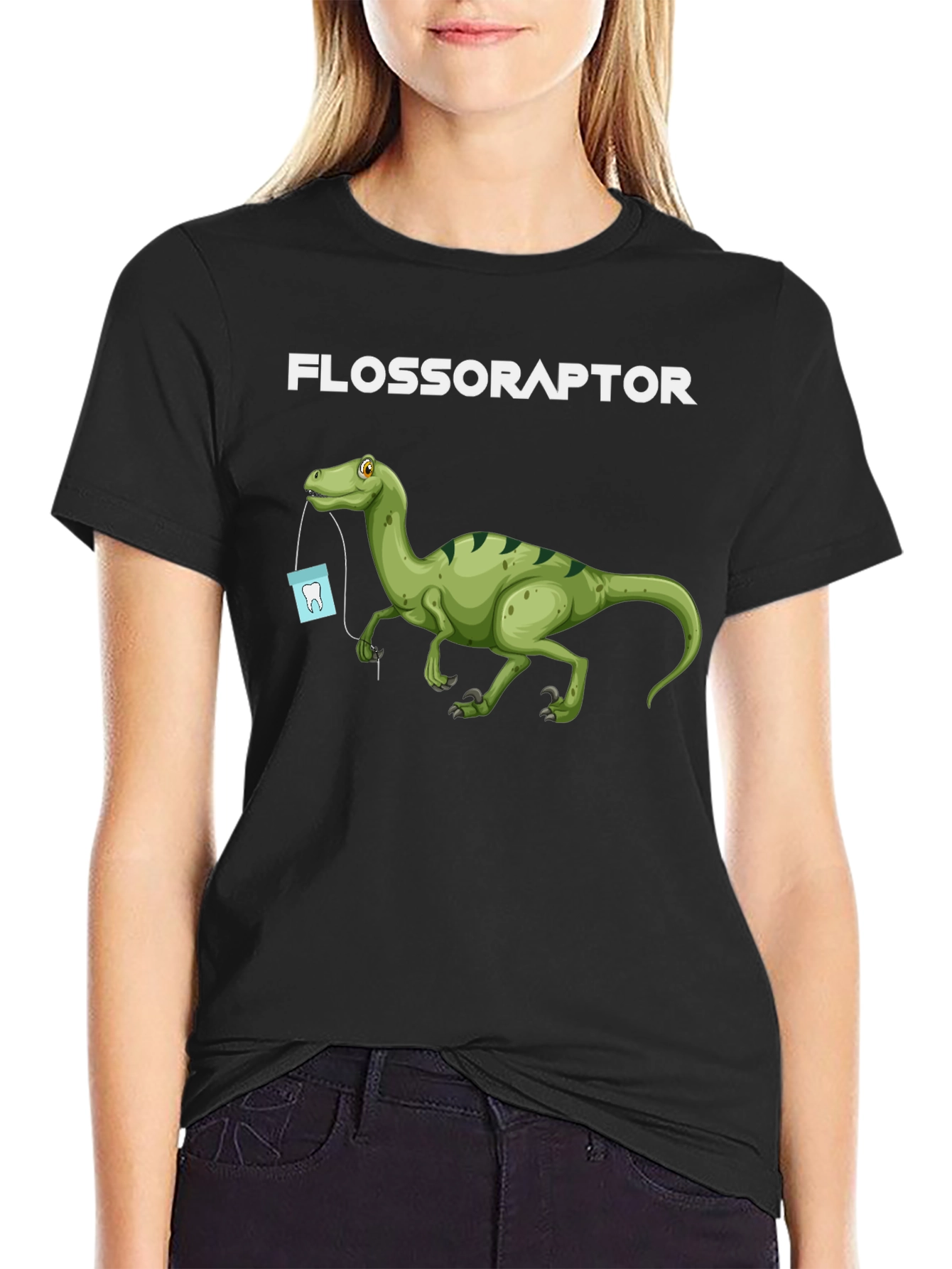 Flossoraptor T-Shirt - Dental Humor