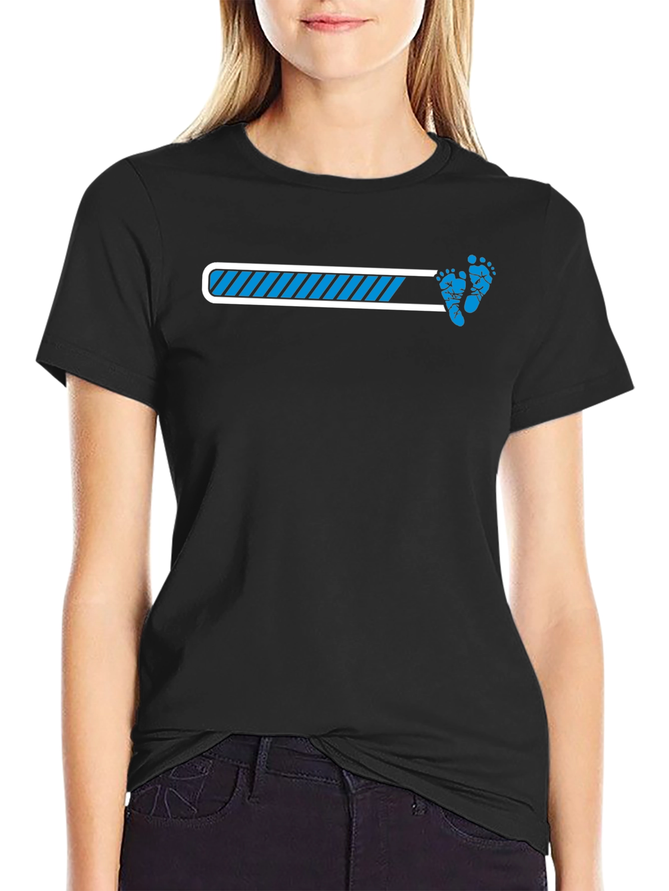 Baby Loading Black Tee - Expecting Parents Gift