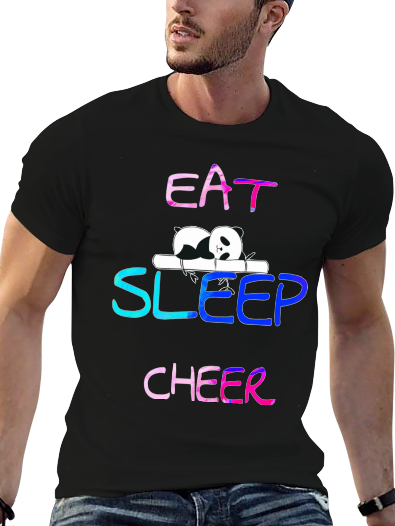 Eat Sleep Cheer Panda T-Shirt