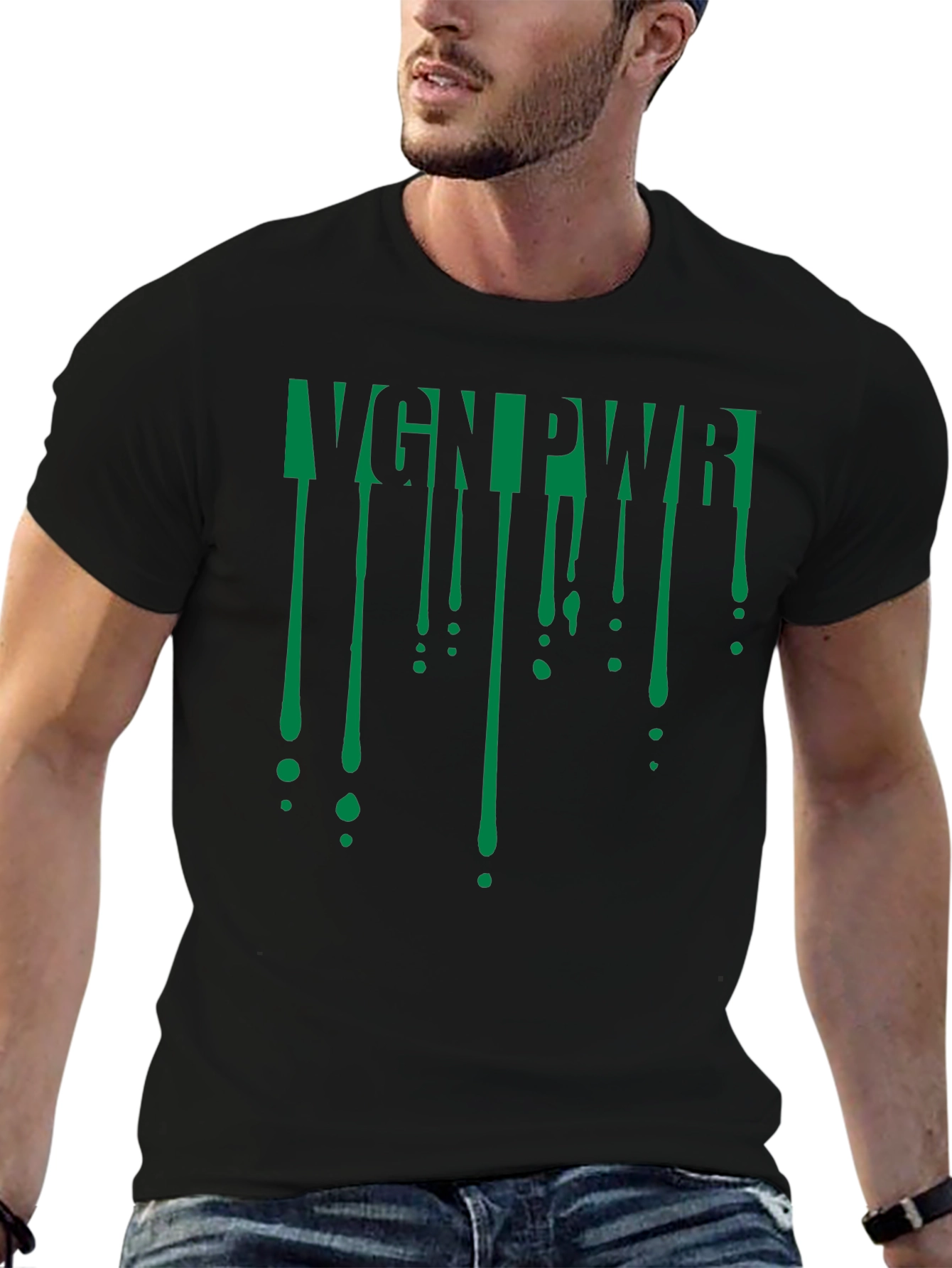 VGN PWR Black Graphic Tee