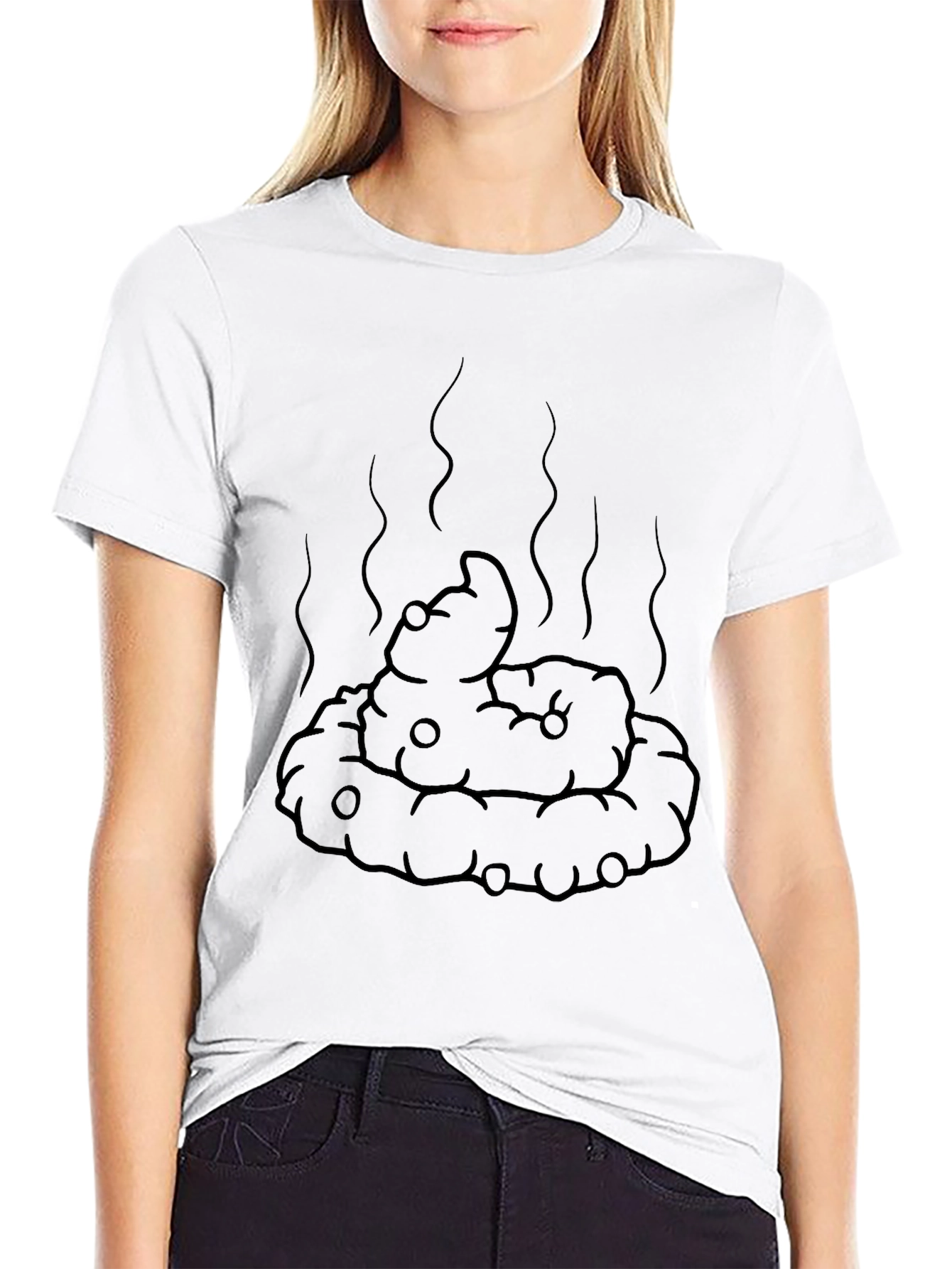 Novelty Poop Emoji T-Shirt